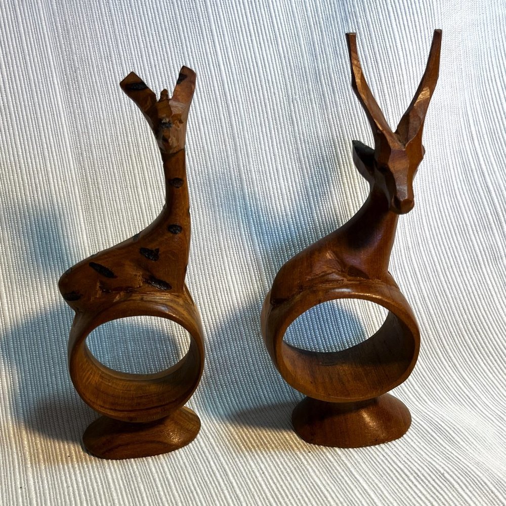Hand Carved Napkin Holders